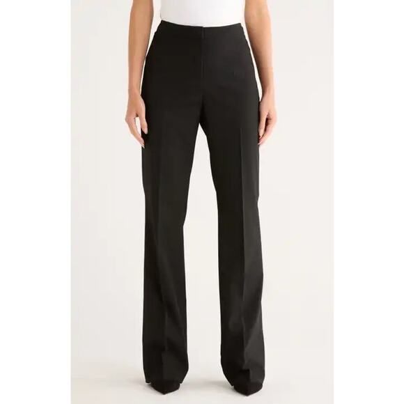 Lafayette 148 New York Irving Straight Leg Stretch Wool Pants Size 6 - Picture 1 of 7